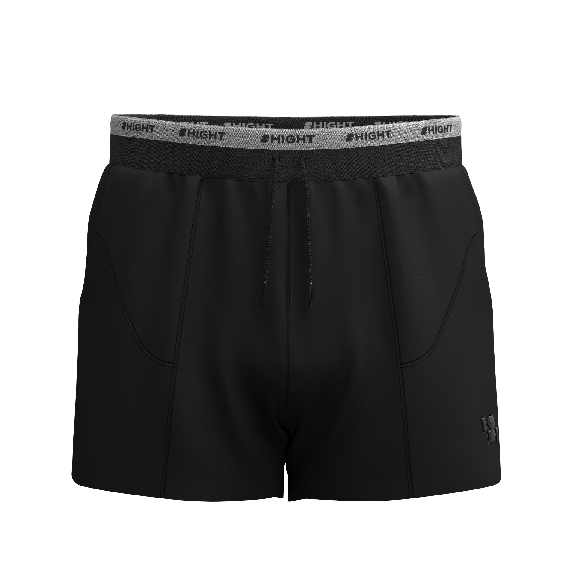 Stay cool &amp; ready with Shight runners shorts. Designed for movement, these performance shorts feature a lightweight, flexible build that ensures maximum mobility. The elastic waistband with branded detailing provides a secure fit, while the strategically placed pockets offer convenience. Reinforced stitching enhances durability, making them perfect for active and casual wear.
